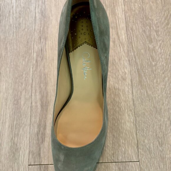 Cole Haan Gray 2.5" Suede Heel - Picture 3 of 4